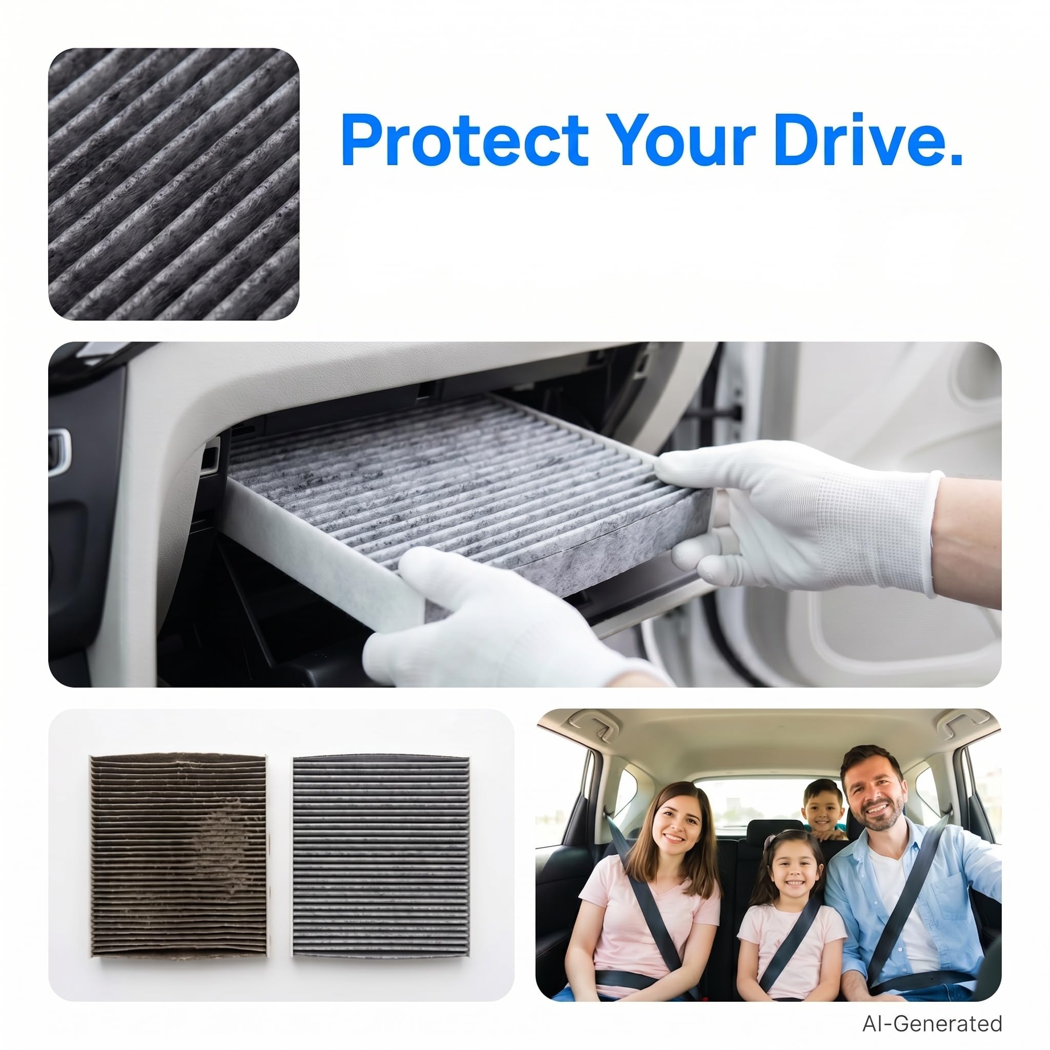 Amazon.com: 3 Pack Activated carbon BW182 Cabin air filter for